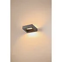 SLV LED Væglampe BOOKAT, 15W, 3000/4000K, antracit