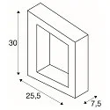 SLV LED Væglampe BOOKAT, 15W, 3000/4000K, antracit