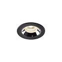 LED Ceiling recessed luminaire NUMINOS® XS, 4000K, 40°, black/chrome