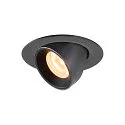 LED Loft Indbygningslampe NUMINOS® GIMBLE XS, 2700K, 55°, sort