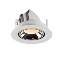 SLV LED Loft Indbygningslampe NUMINOS® GIMBLE XS, 2700K, 20°, hvid/chrom