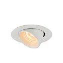 SLV LED Ceiling recessed luminaire NUMINOS® GIMBLE XS, 2700K, 40°, white