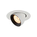 LED Loft Indbygningslampe NUMINOS® GIMBLE XS, 2700K, 55°, hvid/sort