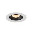 SLV LED Loft Indbygningslampe NUMINOS® GIMBLE XS, 2700K, 55°, hvid/sort