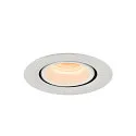 SLV LED Loft Indbygningslampe NUMINOS® GIMBLE XS, 2700K, 55°, hvid