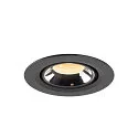 SLV LED Ceiling recessed luminaire NUMINOS® GIMBLE XS, 3000K, 40°, black/chrome