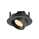 SLV LED Ceiling recessed luminaire NUMINOS® GIMBLE XS, 3000K, 55°, black