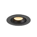 SLV LED Ceiling recessed luminaire NUMINOS® GIMBLE XS, 3000K, 55°, black
