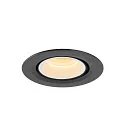 SLV LED Loft Indbygningslampe NUMINOS® GIMBLE XS, 3000K, 55°, sort/hvid