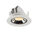 SLV LED Loft Indbygningslampe NUMINOS® GIMBLE XS, 3000K, 40°, hvid/chrom