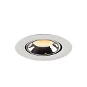 SLV LED Loft Indbygningslampe NUMINOS® GIMBLE XS, 3000K, 40°, hvid/chrom