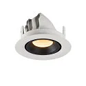 SLV LED Ceiling recessed luminaire NUMINOS® GIMBLE XS, 3000K, 55°, white/black