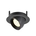 SLV LED Loft Indbygningslampe NUMINOS® GIMBLE XS, 4000K, 20°, sort