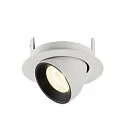 SLV LED Loft Indbygningslampe NUMINOS® GIMBLE XS, 4000K, 40°, hvid/sort