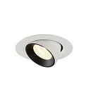 SLV LED Loft Indbygningslampe NUMINOS® GIMBLE XS, 4000K, 40°, hvid/sort