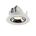 SLV LED Loft Indbygningslampe NUMINOS® GIMBLE XS, 4000K, 40°, hvid/chrom