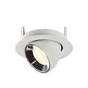 SLV LED Loft Indbygningslampe NUMINOS® GIMBLE XS, 4000K, 40°, hvid/chrom