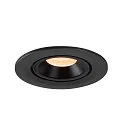 LED Ceiling recessed luminaire NUMINOS® GIMBLE S, 2700K, 20°, black