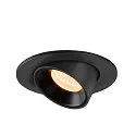 LED Ceiling recessed luminaire NUMINOS® GIMBLE S, 2700K, 20°, black
