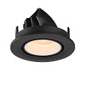 SLV LED Ceiling recessed luminaire NUMINOS® GIMBLE S, 2700K, 20°, black/white