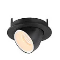 SLV LED Ceiling recessed luminaire NUMINOS® GIMBLE S, 2700K, 20°, black/white