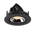 SLV LED Loft Indbygningslampe NUMINOS® GIMBLE S, 2700K, 55°, sort/chrom
