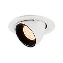 LED Loft Indbygningslampe NUMINOS® GIMBLE S, 2700K, 40°, hvid/sort