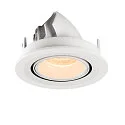 SLV LED Loft Indbygningslampe NUMINOS® GIMBLE S, 2700K, 40°, hvid