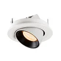 SLV LED Loft Indbygningslampe NUMINOS® GIMBLE S, 2700K, 55°, hvid/sort