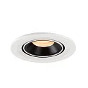 SLV LED Loft Indbygningslampe NUMINOS® GIMBLE S, 2700K, 55°, hvid/sort