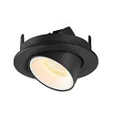 SLV LED Loft Indbygningslampe NUMINOS® GIMBLE S, 3000K, 40°, sort/hvid
