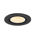 SLV LED Loft Indbygningslampe NUMINOS® GIMBLE S, 3000K, 40°, sort/hvid