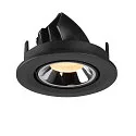 SLV LED Loft Indbygningslampe NUMINOS® GIMBLE S, 3000K, 40°, sort/chrom