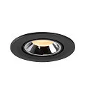 SLV LED Loft Indbygningslampe NUMINOS® GIMBLE S, 3000K, 40°, sort/chrom