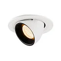 LED Loft Indbygningslampe NUMINOS® GIMBLE S, 3000K, 20°, hvid/sort