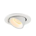 SLV LED Loft Indbygningslampe NUMINOS® GIMBLE S, 3000K, 55°, hvid