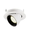 SLV LED Loft Indbygningslampe NUMINOS® GIMBLE S, 4000K, 20°, hvid/sort