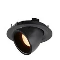 LED Ceiling recessed luminaire NUMINOS® GIMBLE M, 2700K, 20°, black