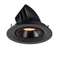 SLV LED Ceiling recessed luminaire NUMINOS® GIMBLE M, 2700K, 40°, black