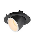 SLV LED Ceiling recessed luminaire NUMINOS® GIMBLE M, 2700K, 55°, black/white