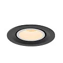 SLV LED Ceiling recessed luminaire NUMINOS® GIMBLE M, 2700K, 55°, black/white