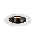 SLV LED Ceiling recessed luminaire NUMINOS® GIMBLE M, 2700K, 55°, white/black