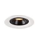 SLV LED Ceiling recessed luminaire NUMINOS® GIMBLE M, 3000K, 20°, white/black