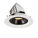 SLV LED Loft Indbygningslampe NUMINOS® GIMBLE M, 3000K, 40°, hvid/sort