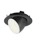 SLV LED Ceiling recessed luminaire NUMINOS® GIMBLE M, 4000K, 20°, black/white