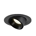 SLV LED Loft Indbygningslampe NUMINOS® GIMBLE M, 4000K, 40°, sort