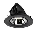 SLV LED Ceiling recessed luminaire NUMINOS® GIMBLE M, 4000K, 40°, black/chrome