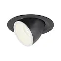 LED Loft Indbygningslampe NUMINOS® GIMBLE M, 4000K, 55°, sort/hvid