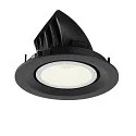 SLV LED Ceiling recessed luminaire NUMINOS® GIMBLE M, 4000K, 55°, black/white