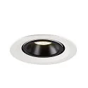 SLV LED Ceiling recessed luminaire NUMINOS® GIMBLE M, 4000K, 20°, white/black
